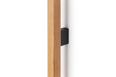 Greep DUO BIG BA480-960 L1016 hout / aluminium zwart / eik